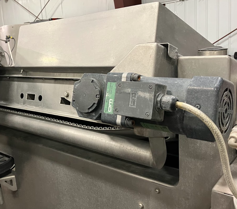 Induction Motor and gear box for BBC Technologies and TOMRA Blueberry Equipment.