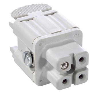 Female 4 Pin EPIC plug for BBC Technologies and TOMRA Blueberry Equipment.